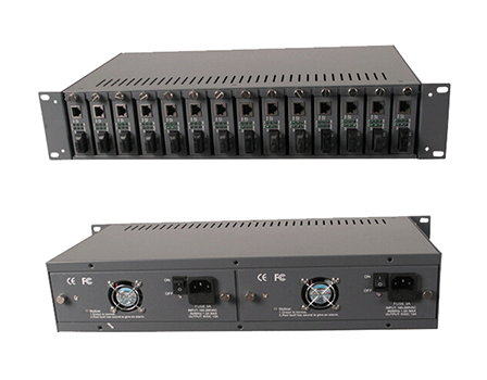 14 slots media converter chassis