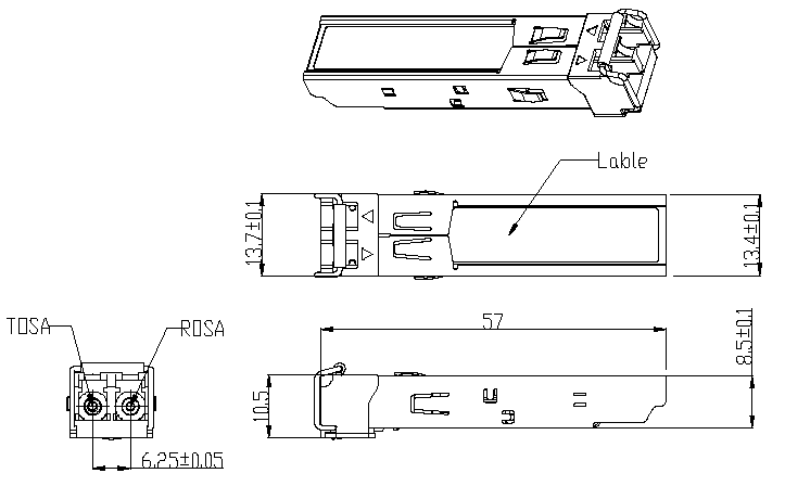 SFP Merchanical Dementions