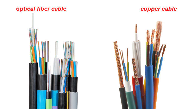 what are the differences between fiber optic and copper cables?